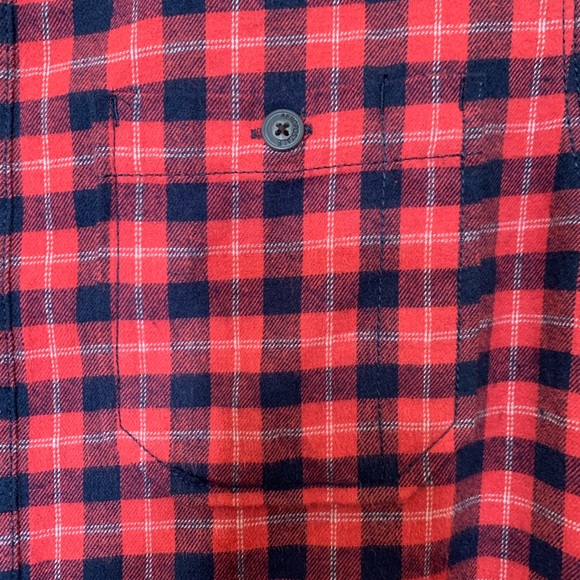 NWT AEROPOSTALE Woven Button Down Plaid Graphic Long Sleeve Shirt Men's Sz S. - Picture 4 of 9